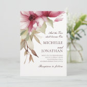 Blush Pink Christlich Bible Verse Hochzeit Einladung (Stehend Vorderseite)