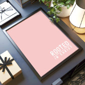 Blush Pink Christliches Zitat Poster