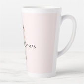 Blush Pink Christmas Cat Milchtasse (Rechts)