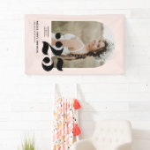 Blush Pink Class of 2025 Arch Foto Abschluss Banner (Insitu)
