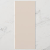 Blush Pink Classic Calligraphy Formal Wedding Menükarte (Rückseite)