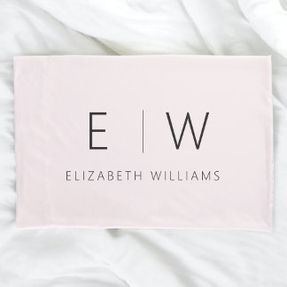 Blush Pink Classic Elegant Modernes Minimalistisch Kissenbezug