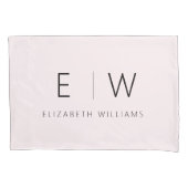 Blush Pink Classic Elegant Modernes Minimalistisch Kissenbezug (Vorderseite)