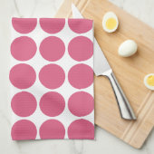 Blush Pink Color Scandi Dots Design Geschirrtuch (Viertel Falte)