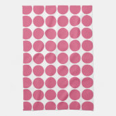 Blush Pink Color Scandi Dots Design Geschirrtuch (Vertikal)