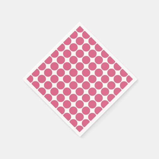 Blush Pink Color Scandi Dots Design Serviette (Ecke)