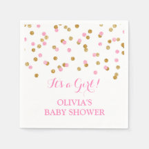 Blush Pink Confetti Baby Dusche