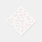 Blush Pink Confetti / Punkte Serviette (Ecke)
