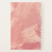 Blush Pink & Coral Scribbles | Mit Monogramm Planer (Rückseite)