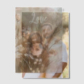 Blush Pink Cream Boho Floral Liebe Pergament Einladungen (Versatz (Ehepaar))