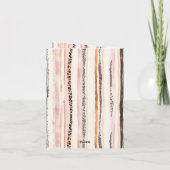 Blush Pink Cream Brown Leopard Animal Thank You Karte (Rückseite)