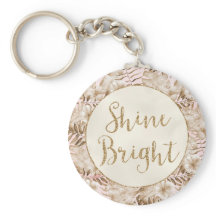 Blush Pink Cream Tropical Blätter Floral Shine