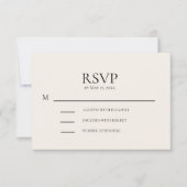 Blush Pink Cream Wedding RSVP (Vorderseite)