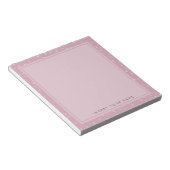 Blush Pink Crystal Confetti Notepad 5.5" x 6" Notizblock (angewinkelt)