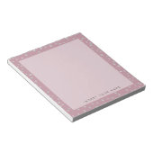 Blush Pink Crystal Confetti Notepad 5.5" x 6" Notizblock (angewinkelt)