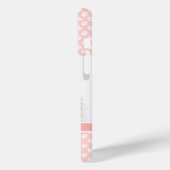 Blush Pink Custom Pet Foto mit weißen Pasten und N Case-Mate iPhone Hülle (Rückseite / Links)