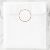 Blush Pink D2AFA1 Blank Runder Aufkleber (Tasche)