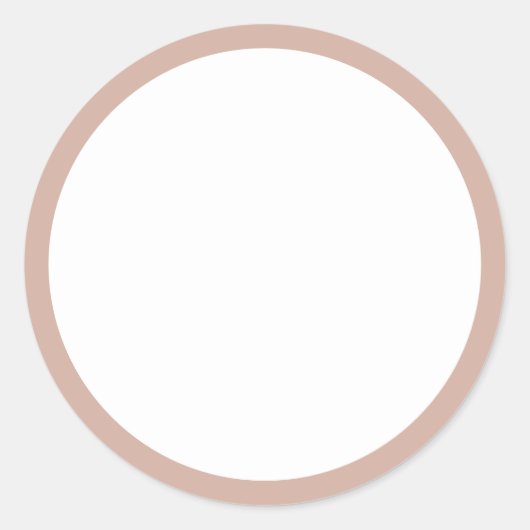 Blush Pink D2AFA1 Blank Runder Aufkleber (Vorderseite)