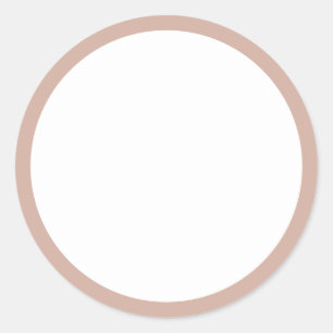 Blush Pink D2AFA1 Blank Runder Aufkleber