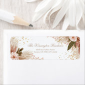 Blush Pink Dahlia Gold Stardust Botanical (Insitu)