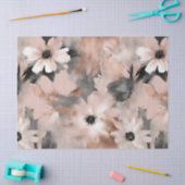 Blush Pink Daisy Bloral Decoupage Seidenpapier (Basteln)
