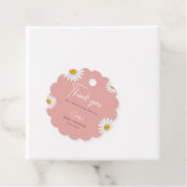 Blush Pink Daisy Floral Baby Shower Geschenkanhänger (Beispiel)