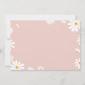 Blush Pink Daisy Geburtstagsparty Danke Karte (Rückseite)