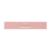 Blush Pink Daisy Hello Sunshine Baby Shower Einladungsbanderole (Flach)