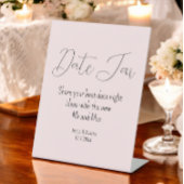 Blush Pink Date Jar Polterabend Sockelschild