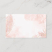 Blush Pink Deer Girl Diaper Raffel Begleitkarte (Rückseite)