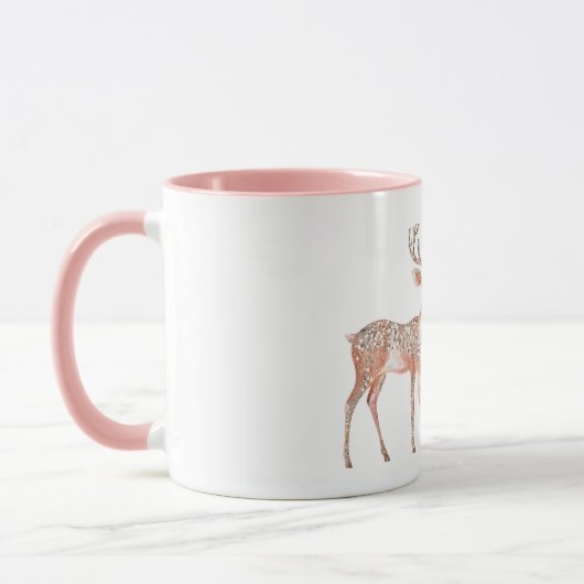 Blush Pink Dei Christmas Tasse (Links)