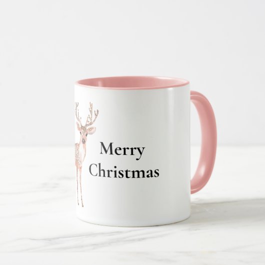 Blush Pink Dei Christmas Tasse (VorderseiteRechts)