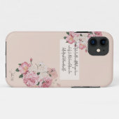 Blush Pink Der Glaube verhärtet Weisheit Case-Mate iPhone Hülle (Rückseite (Horizontal))