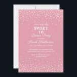 Blush Pink Diamond Glitzer Sweet 16 Dance Party Einladung<br><div class="desc">Eleganter und schicker,  dekorativer Rosa und Diamant Glitzer Sweet 16 Dance Party Einladung für Mädchen.</div>