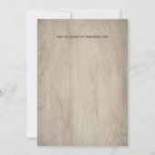 Blush Pink Dusty Blue Rosegold Floral Wedding Chic (Rückseite)