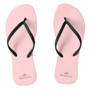 Blush Pink Dusty Pink Moderner Minimalistischer Na Badesandalen