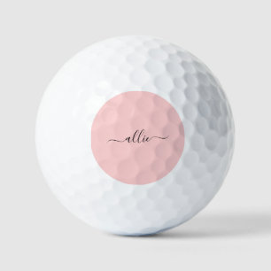 Blush Pink Dusty Pink Moderner Minimalistischer Na Golfball
