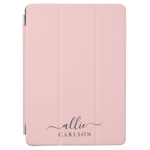 Blush Pink Dusty Pink Moderner Minimalistischer Na iPad Air Hülle
