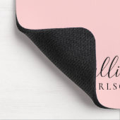 Blush Pink Dusty Pink Moderner Minimalistischer Na Mousepad (Ecke)