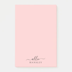 Blush Pink Dusty Pink Moderner Minimalistischer Na Post-it Klebezettel