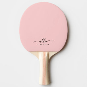 Blush Pink Dusty Pink Moderner Minimalistischer Na Tischtennis Schläger