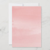 Blush Pink Eiffelturm Weißer Blumenstrauß 16 Einladung (Rückseite)