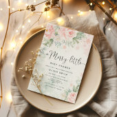 Blush pink eine kleine kleine Babydusche Einladung