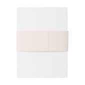 Blush Pink Einfache Hochzeit Einladungsbanderole (Rückseitenbeispiel)