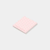 Blush Pink Einfache moderne Monogramm Anfangsbuchs Post-it Klebezettel (angewinkelt)