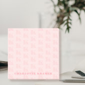 Blush Pink Einfache moderne Monogramm Anfangsbuchs Post-it Klebezettel