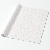 Blush Pink Einfache Moderne Raindrops Muster Geschenkpapier (Ungerollt)