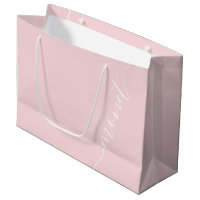 Blush Pink Einfache Schreibbezeichnung Bridesmaid