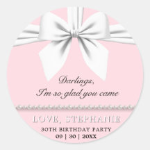 Blush Pink Elegant Tiffany Geburtstag Vielen Dank