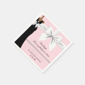 Blush Pink Elegante Ethnic Tiffany Babydusche Serviette (Ecke)